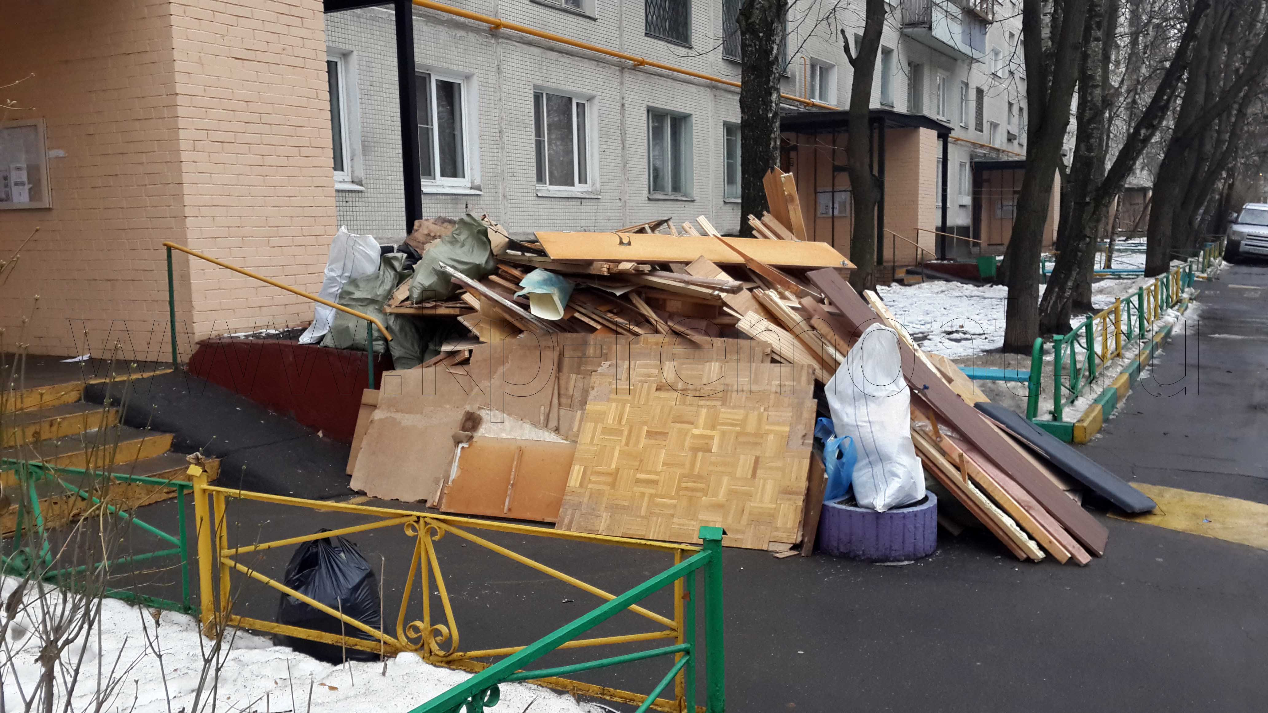 Подготовка квартиры к ремонту с выносом мусора